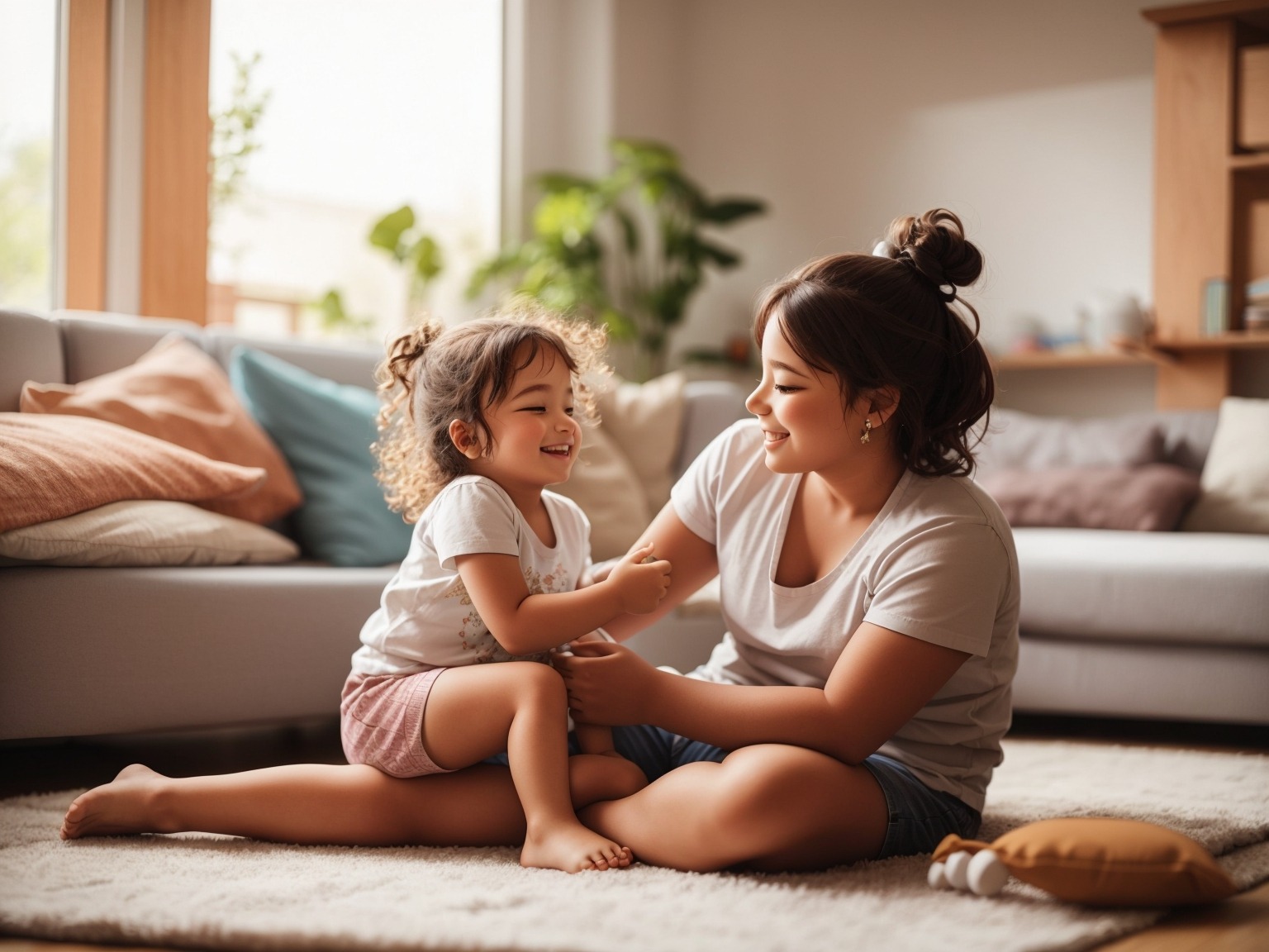 A baby child happy with the mother who is given her the most essentials baby need