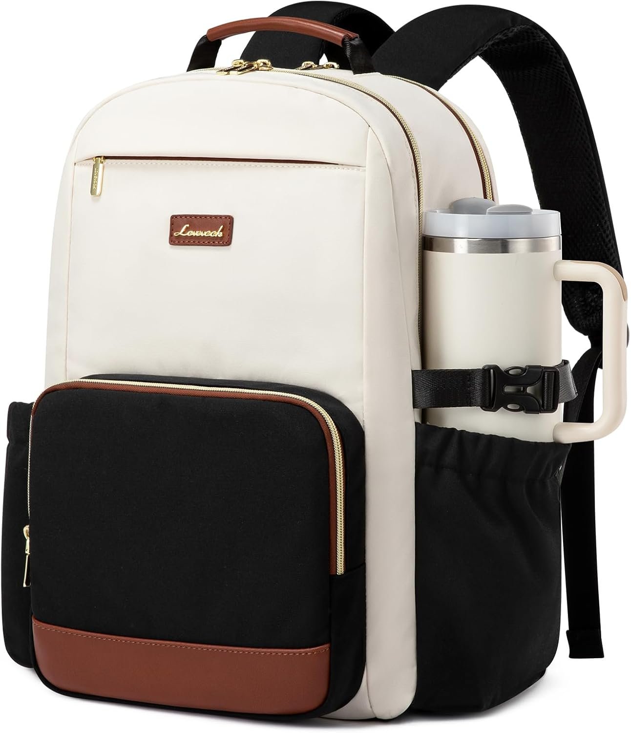image of Laptop Backpack for Women with Pouch Pocket for Large Capacity Cup